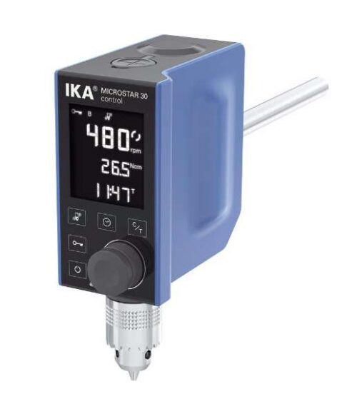 Мешалка верхнеприводная, до 15 л по воде, до 2000 об/мин, Ministar 20 control,  IKA