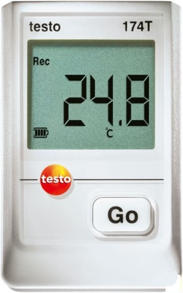 Мини-логгер данных температуры, 1-канальный, testo 174T
