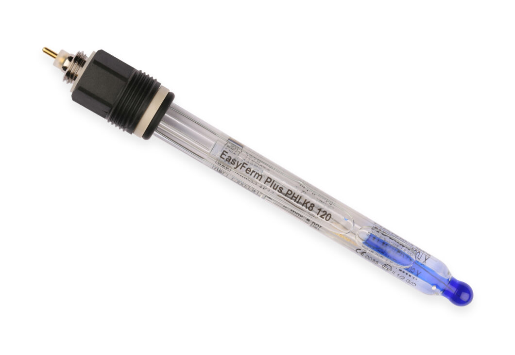 pH-электрод 0-14 pH, EasyFerm Plus HB K8 425, комбинированный, без термодатчика, стеклянный