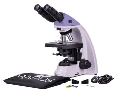 Микроскоп MAGUS Bio 250B, прямой, бинокуляр/тринокуляр, СП, ТП, ФК, Пол, планахромат 4×, 10×, 40×, 100×МИ