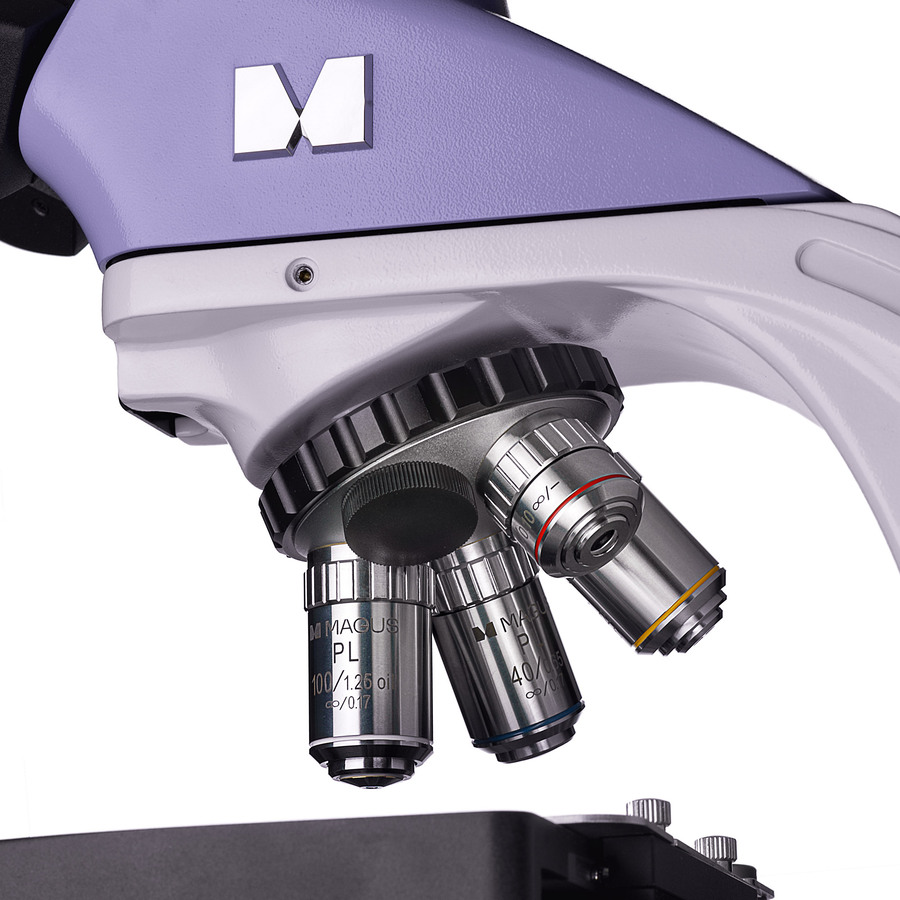 Микроскоп MAGUS Bio 250B, прямой, бинокуляр/тринокуляр, СП, ТП, ФК, Пол, планахромат 4×, 10×, 40×, 100×МИ — изображение 15