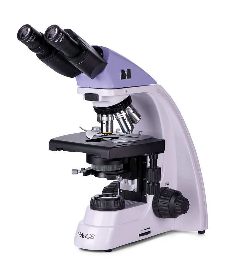 Микроскоп MAGUS Bio 230B, прямой, бинокуляр/тринокуляр, СП, ТП, ФК, Пол, Ахромат 4×, 10×, 40×, 100× МИ