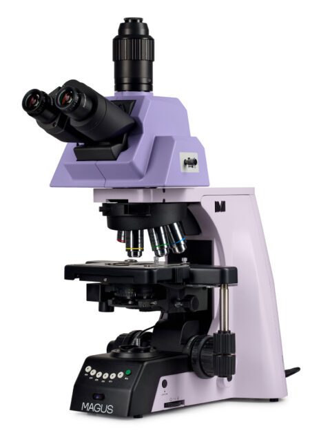 Микроскоп MAGUS Bio 290T, прямой, тринокуляр, СП, ТП, ФК, Пол, Дик, планахромат 4×, 10×, 40×, 100×МИ