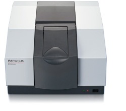 ИК-Фурье спектрометр, 7800-350 смˉ¹, разрешение 0,5 смˉ¹, IRAffinity-1S