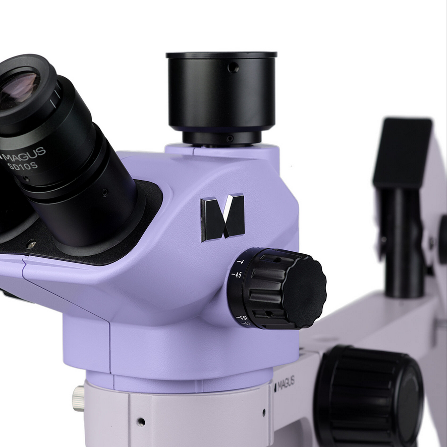 Микроскоп стерео, до 45х, по схеме Грену, для ремонта и пайки, с камерой CBF10, Stereo D7TR — изображение 6