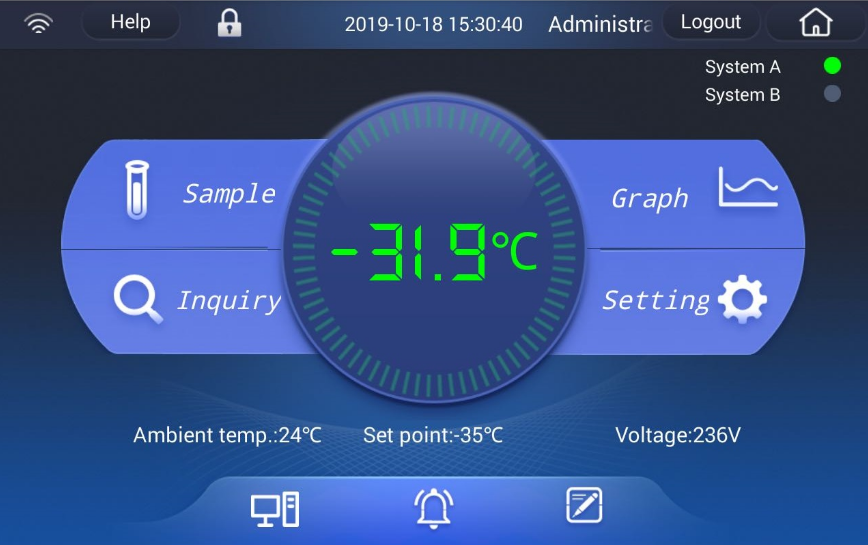 Морозильник -86 °С, вертикальный, 829 л, сенсорный дисплей, частотно-регулируемый привод компрессора, DW-86L829BPT — изображение 2