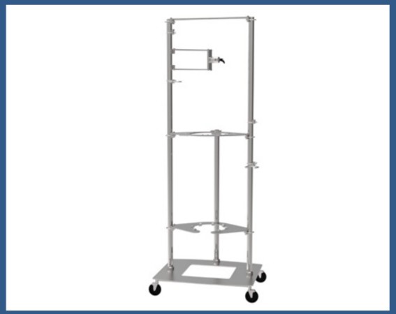 Реактор химический 50 л, EZChem, DN300, с рубашкой, с верхнеприводной мешалкой OHS.4DF — изображение 4