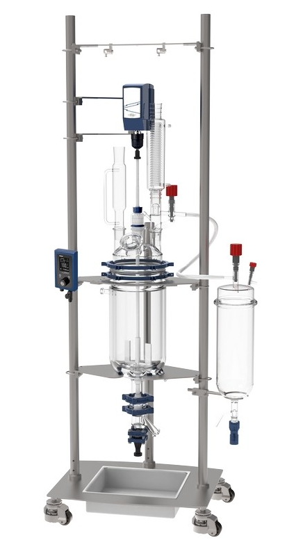 Реактор химический 50 л, EZChem, DN300, с рубашкой, с верхнеприводной мешалкой OHS.4DF — изображение 10