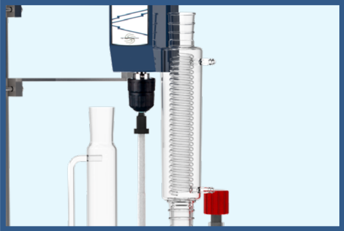 Реактор химический 50 л, EZChem, DN300, с рубашкой, с верхнеприводной мешалкой OHS.4DF — изображение 3